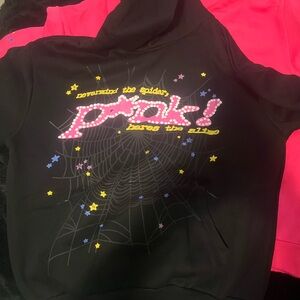 Spider hoodie all black